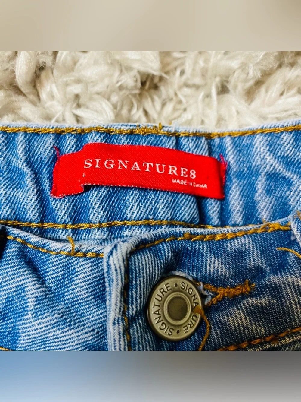 Distressed Denim Shorts